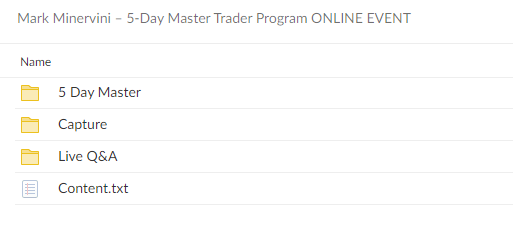 41972MTKWfWkE 5 Day Master Trader Program ONLINE EVENT 2020 By Mark Minervini
