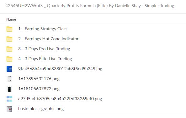 42545UH2WWbtS Quarterly Profits Formula Elite By Danielle Shay Simpler Trading