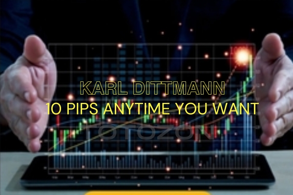 10 Pips Anytime you Want with Karl Dittmann A trader analyzing forex charts to achieve 10 pips profit 1