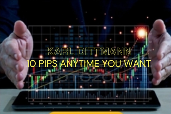 A trader analyzing forex charts to achieve 10 pips profit.