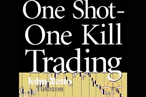 A trader executing a precise trade on a computer screen, illustrating the One Shot One Kill Trading strategy.