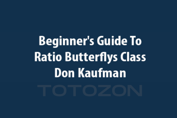 Beginner's Guide to Ratio Butterflys Class with Don Kaufman image