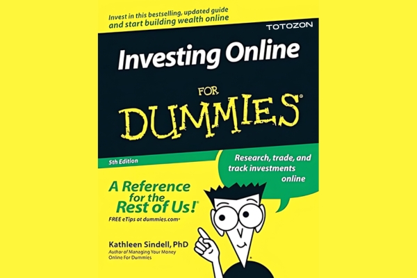 Cover of Investing Online for Dummies with financial graphs and charts.