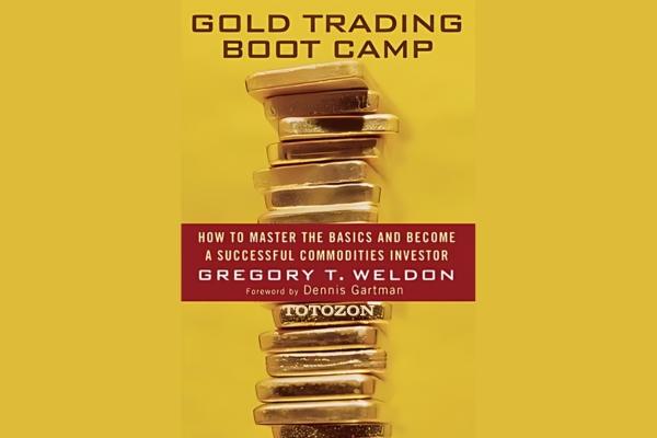 Gold Trading Boot Camp,' showing graphs and gold bars, symbolizing the wealth of knowledge in gold trading.