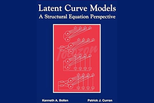 Latent Curve Models with Kenneth Bollen Illustration of latent curve models with growth trajectories and data points.