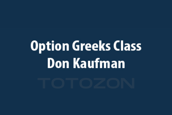 Option Greeks Class with Don Kaufman image