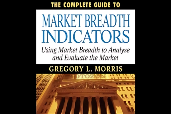 The Complete Guide to Market Breadth Indicators featuring a complex chart of market data analysis.