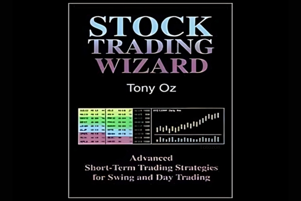 A stock trader analyzing charts and graphs, implementing trading strategies to become a stock trading wizard